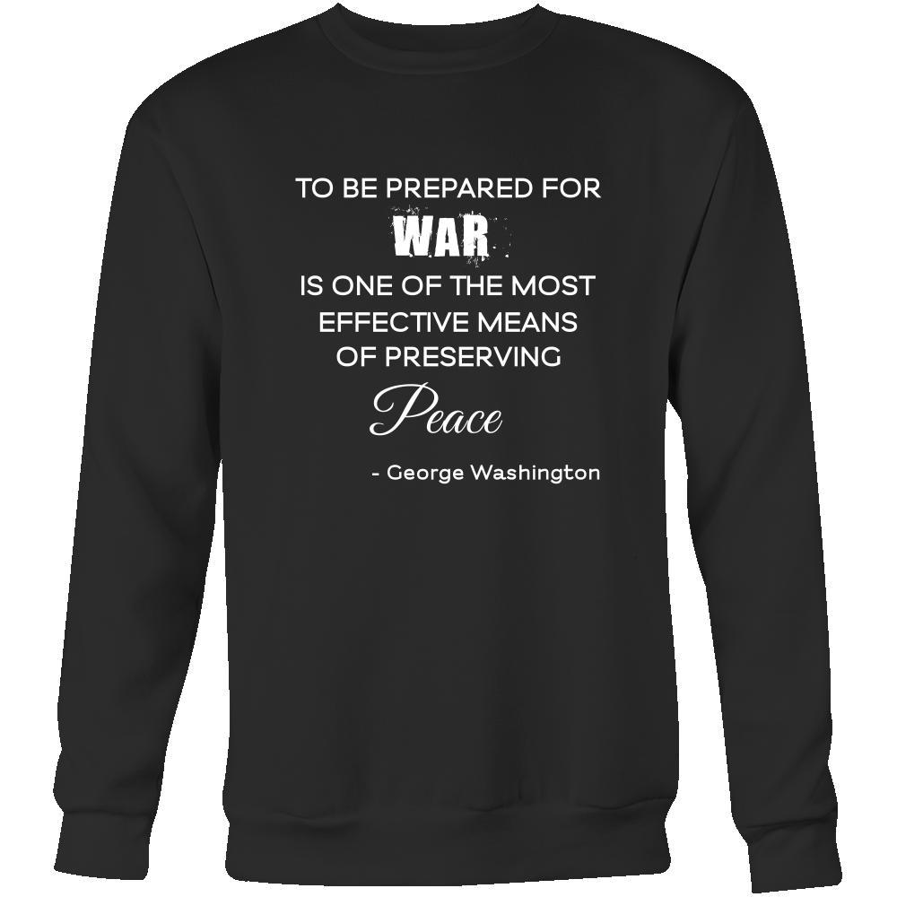 Happy President's Day - " War and Peace - George Washington " - original custom made apparel.-T-shirt-Teelime | shirts-hoodies-mugs