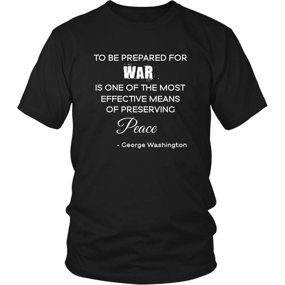 Happy President's Day - " War and Peace - George Washington " - original custom made t-shirts.-T-shirt-Teelime | shirts-hoodies-mugs