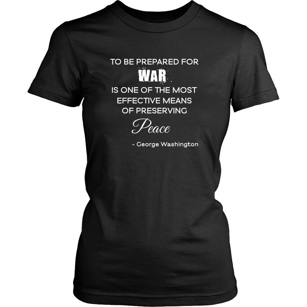 Happy President's Day - " War and Peace - George Washington " - original custom made t-shirts.-T-shirt-Teelime | shirts-hoodies-mugs