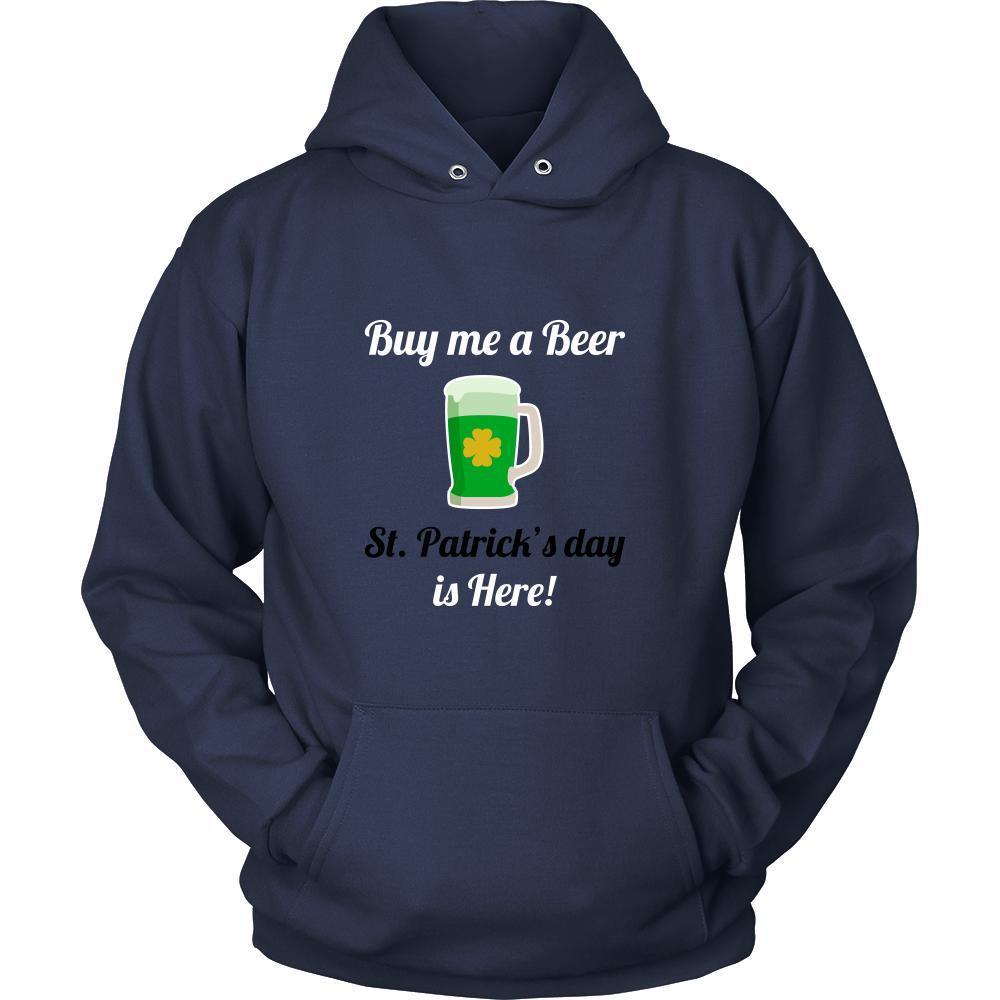 Happy Saint Patrick's Day - " Buy me a Beer " - custom made funny t-shirts.-T-shirt-Teelime | shirts-hoodies-mugs