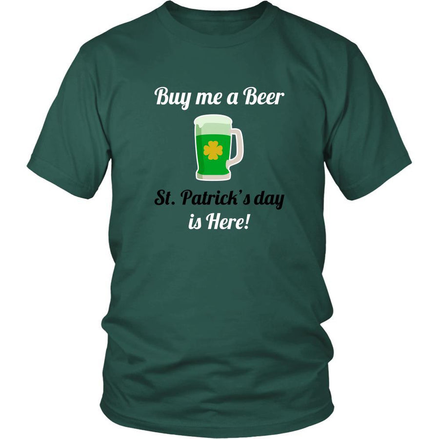 Happy Saint Patrick's Day - " Buy me a Beer " - custom made funny t-shirts.-T-shirt-Teelime | shirts-hoodies-mugs