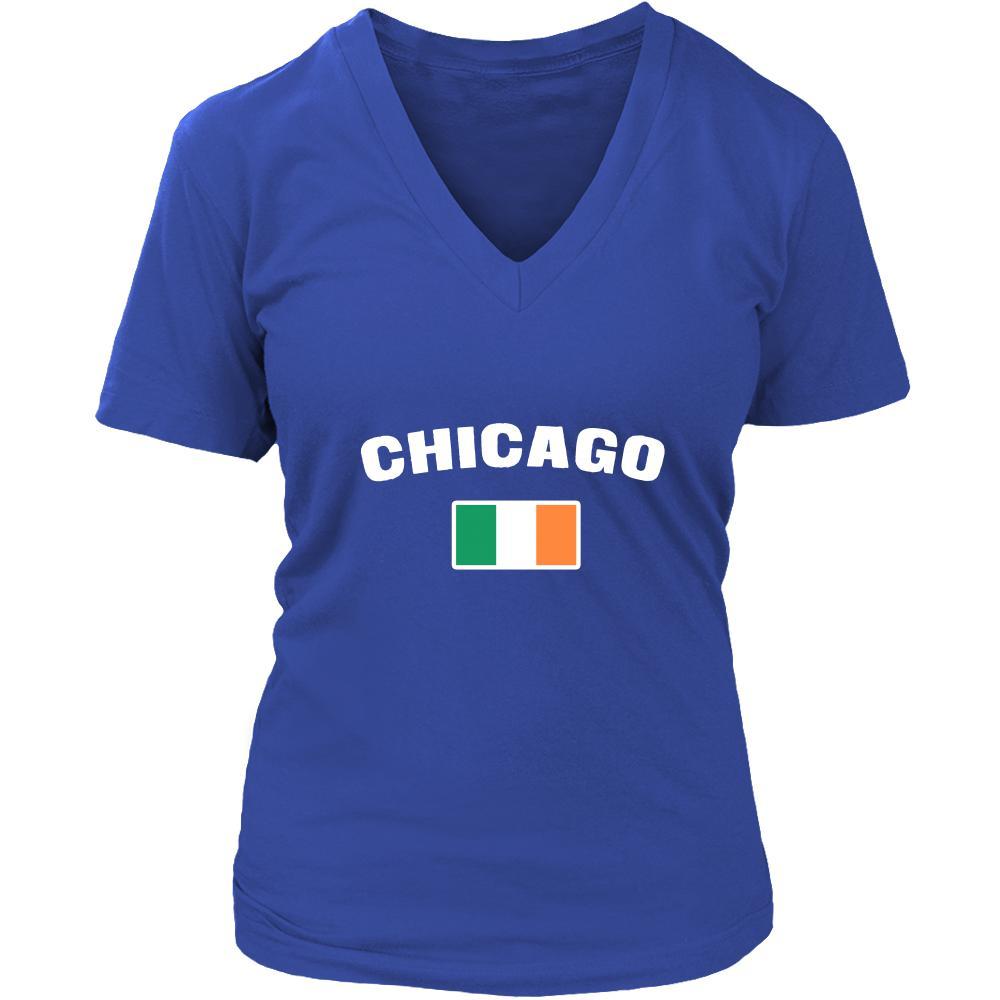 Happy Saint Patrick's Day - " Chicago Parade Irish Flag " - custom made festive t-shirts.-T-shirt-Teelime | shirts-hoodies-mugs