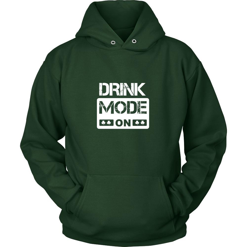 Happy Saint Patrick's Day - "Drink Mode ON" - custom made funny apparel.-T-shirt-Teelime | shirts-hoodies-mugs