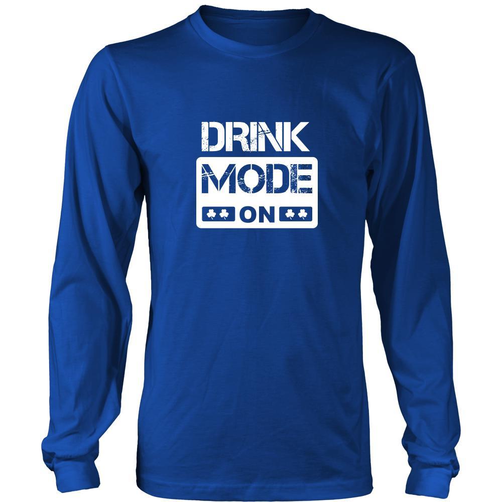 Happy Saint Patrick's Day - "Drink Mode ON" - custom made funny apparel.-T-shirt-Teelime | shirts-hoodies-mugs