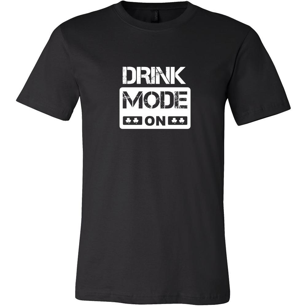 Happy Saint Patrick's Day - " Drink Mode ON " - custom made funny t-shirts.-T-shirt-Teelime | shirts-hoodies-mugs