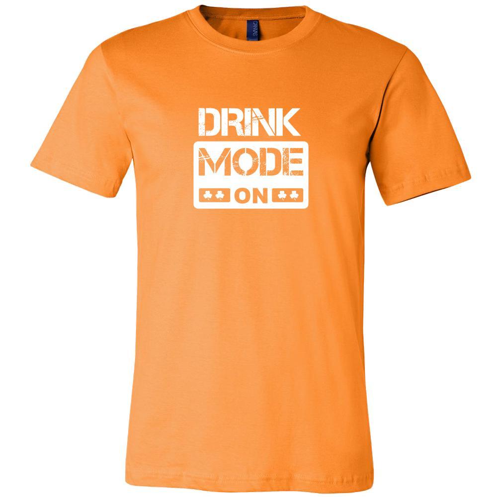 Happy Saint Patrick's Day - " Drink Mode ON " - custom made funny t-shirts.-T-shirt-Teelime | shirts-hoodies-mugs