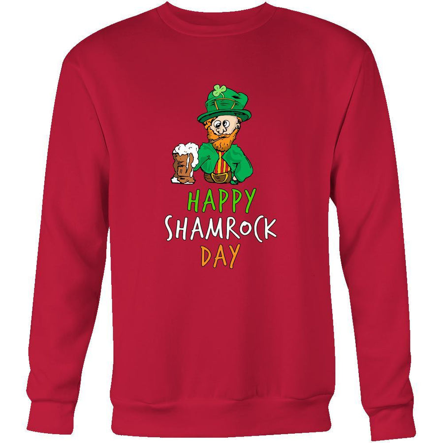 Happy Saint Patrick's Day - " Drunk Leprechaun " - custom made funny sweatshirts,hoodies, long sleeve shirts.-T-shirt-Teelime | shirts-hoodies-mugs