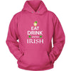 Happy Saint Patrick's Day - " Eat, Drink, be Irish" - custom made funny apparel.-T-shirt-Teelime | shirts-hoodies-mugs
