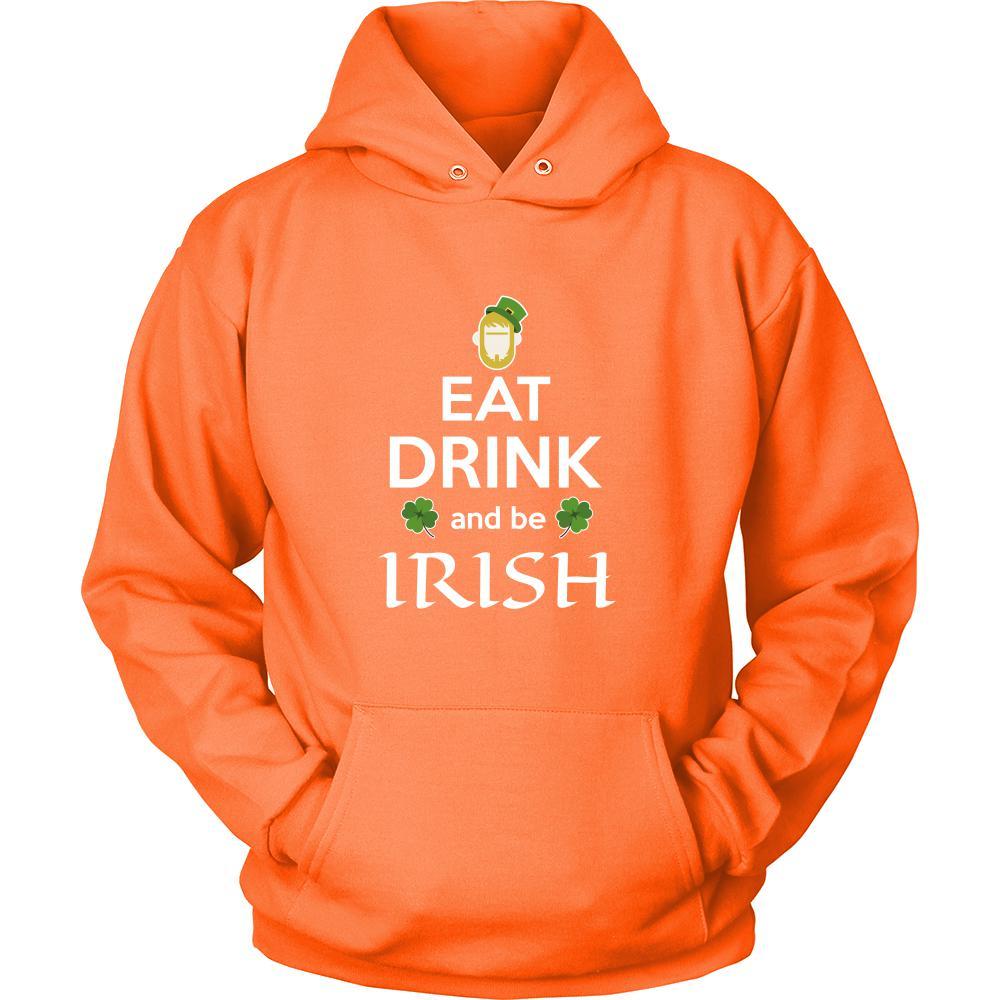 Happy Saint Patrick's Day - " Eat, Drink, be Irish" - custom made funny apparel.-T-shirt-Teelime | shirts-hoodies-mugs