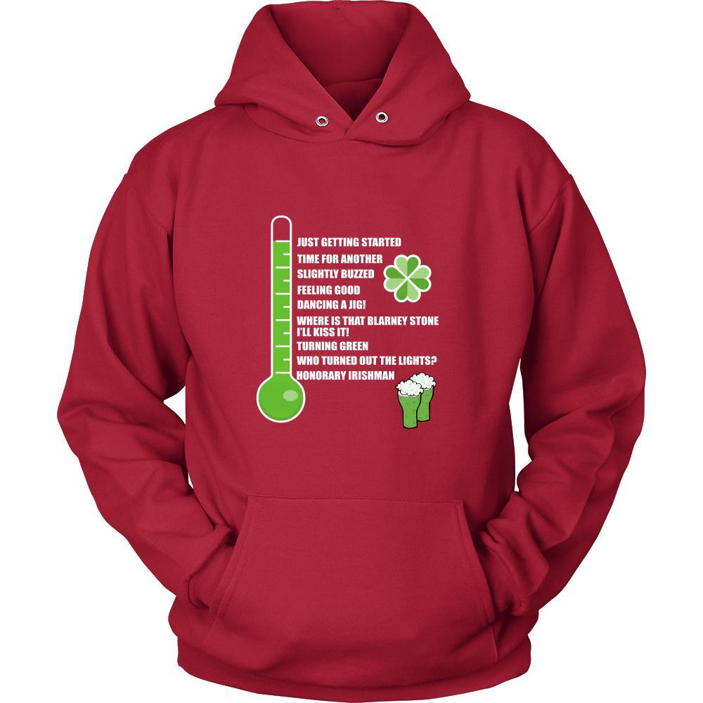 Happy Saint Patrick's Day - " Irish Drinkometer " - custom made funny apparel.-T-shirt-Teelime | shirts-hoodies-mugs