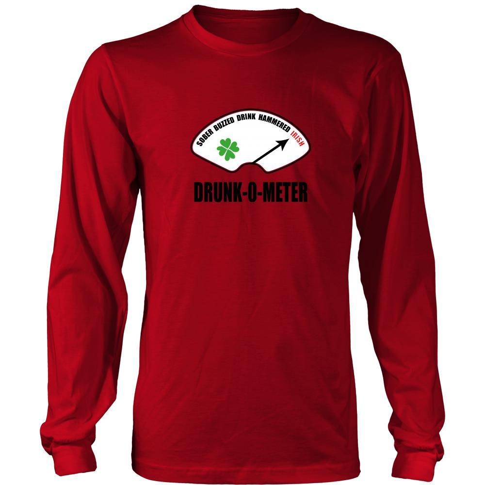 Happy Saint Patrick's Day - " Irish Drunk-o-meter " - custom made funny apparel.-T-shirt-Teelime | shirts-hoodies-mugs