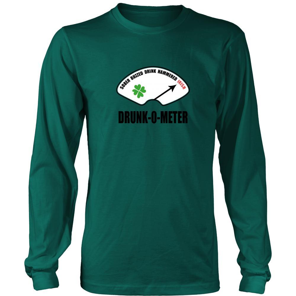 Happy Saint Patrick's Day - " Irish Drunk-o-meter " - custom made funny apparel.-T-shirt-Teelime | shirts-hoodies-mugs