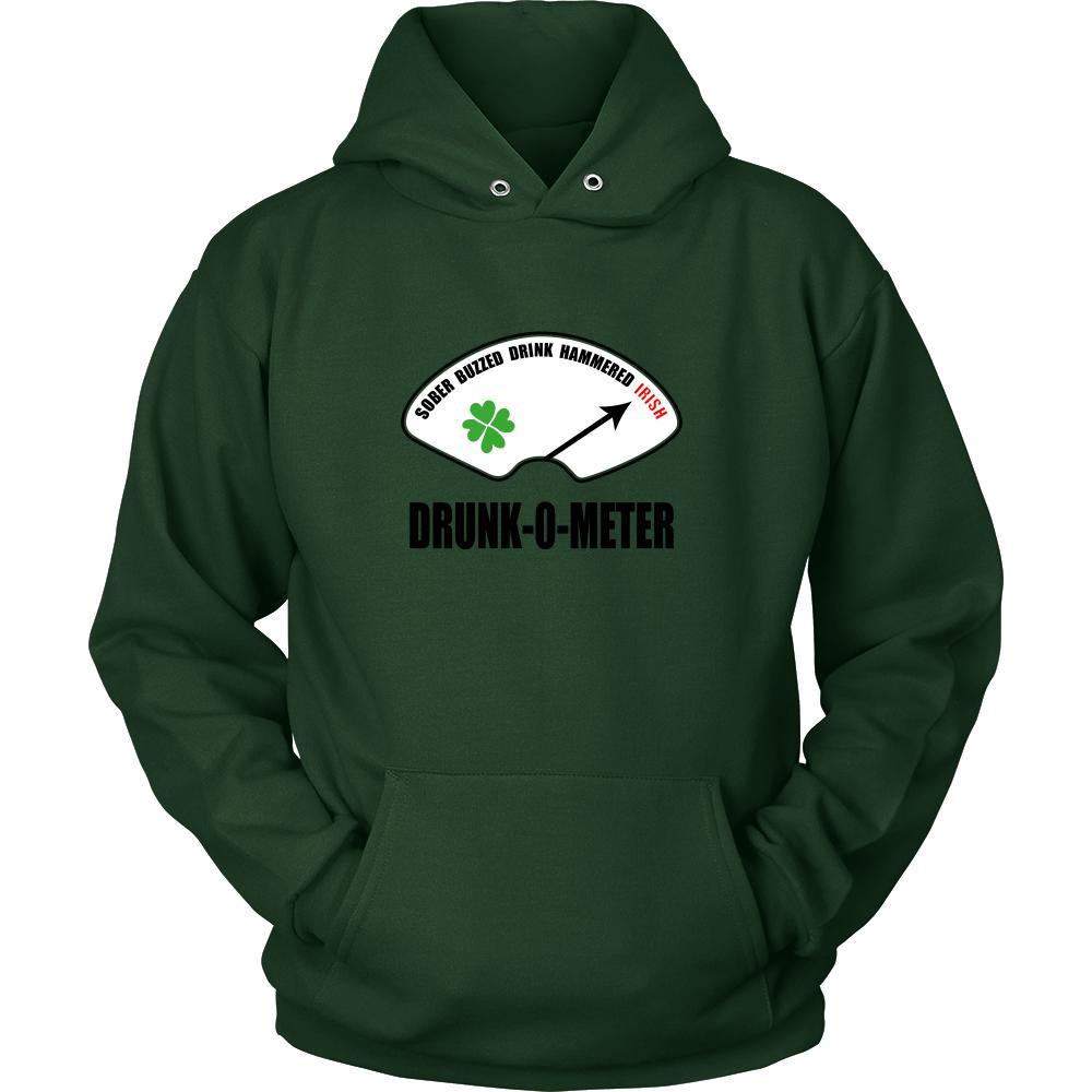 Happy Saint Patrick's Day - " Irish Drunk-o-meter " - custom made funny apparel.-T-shirt-Teelime | shirts-hoodies-mugs