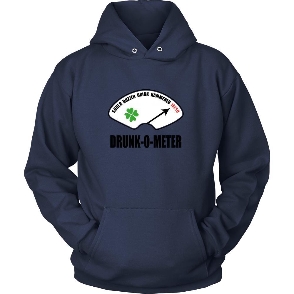 Happy Saint Patrick's Day - " Irish Drunk-o-meter " - custom made funny apparel.-T-shirt-Teelime | shirts-hoodies-mugs