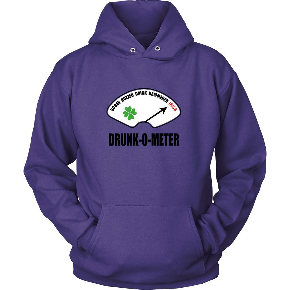 Happy Saint Patrick's Day - " Irish Drunk-o-meter " - custom made funny apparel.-T-shirt-Teelime | shirts-hoodies-mugs