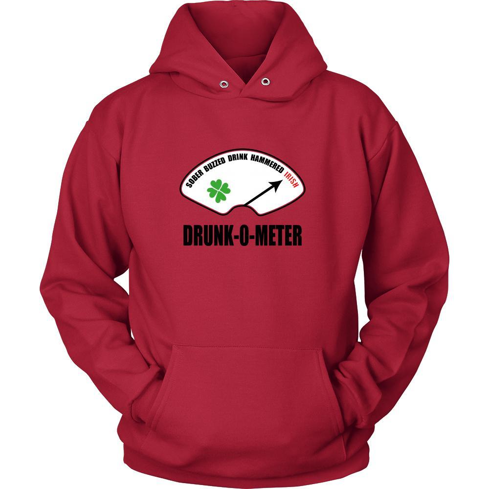 Happy Saint Patrick's Day - " Irish Drunk-o-meter " - custom made funny apparel.-T-shirt-Teelime | shirts-hoodies-mugs
