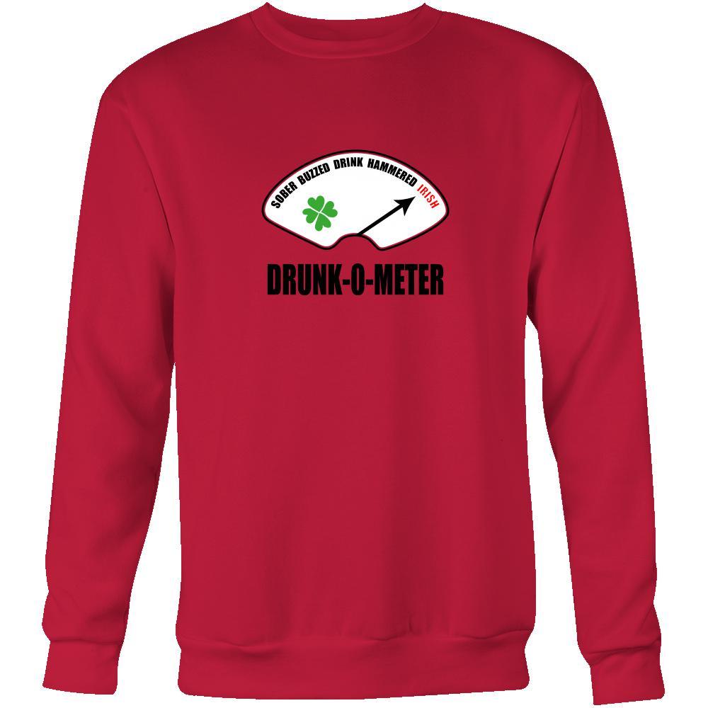 Happy Saint Patrick's Day - " Irish Drunk-o-meter " - custom made funny apparel.-T-shirt-Teelime | shirts-hoodies-mugs