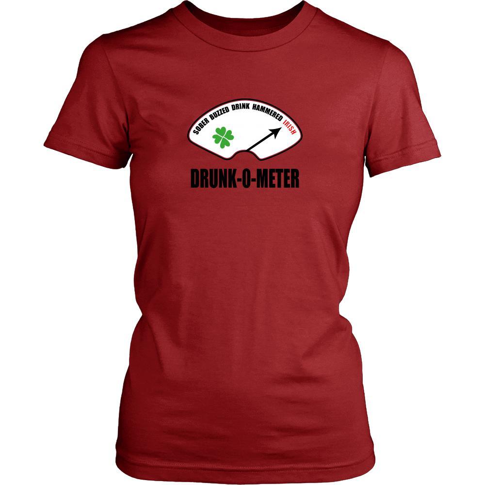 Happy Saint Patrick's Day - " Irish Drunk-o-meter " - custom made funny t-shirts.-T-shirt-Teelime | shirts-hoodies-mugs