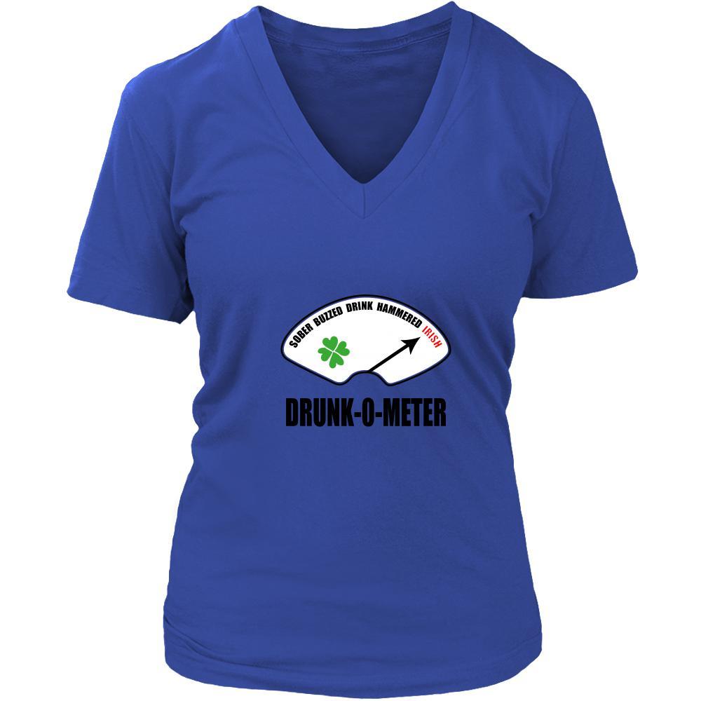 Happy Saint Patrick's Day - " Irish Drunk-o-meter " - custom made funny t-shirts.-T-shirt-Teelime | shirts-hoodies-mugs
