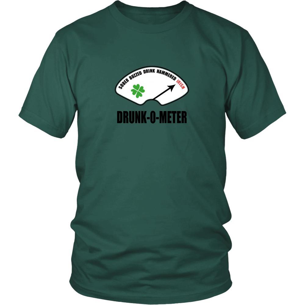 Happy Patrick's Day - " Irish Drunk-o-meter " - custom made funn Teelime Unique t-shirts