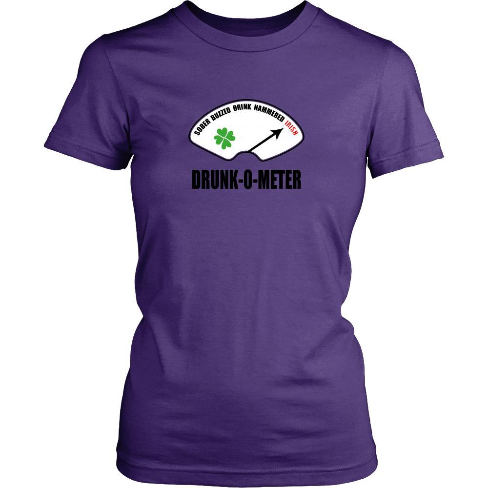 Happy Saint Patrick's Day - " Irish Drunk-o-meter " - custom made funny t-shirts.-T-shirt-Teelime | shirts-hoodies-mugs