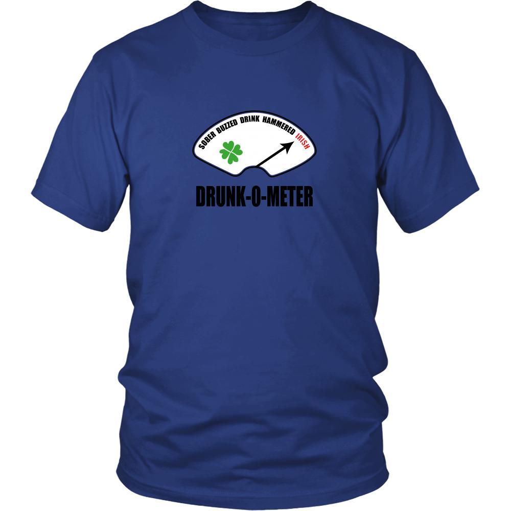 Happy Saint Patrick's Day - " Irish Drunk-o-meter " - custom made funny t-shirts.-T-shirt-Teelime | shirts-hoodies-mugs