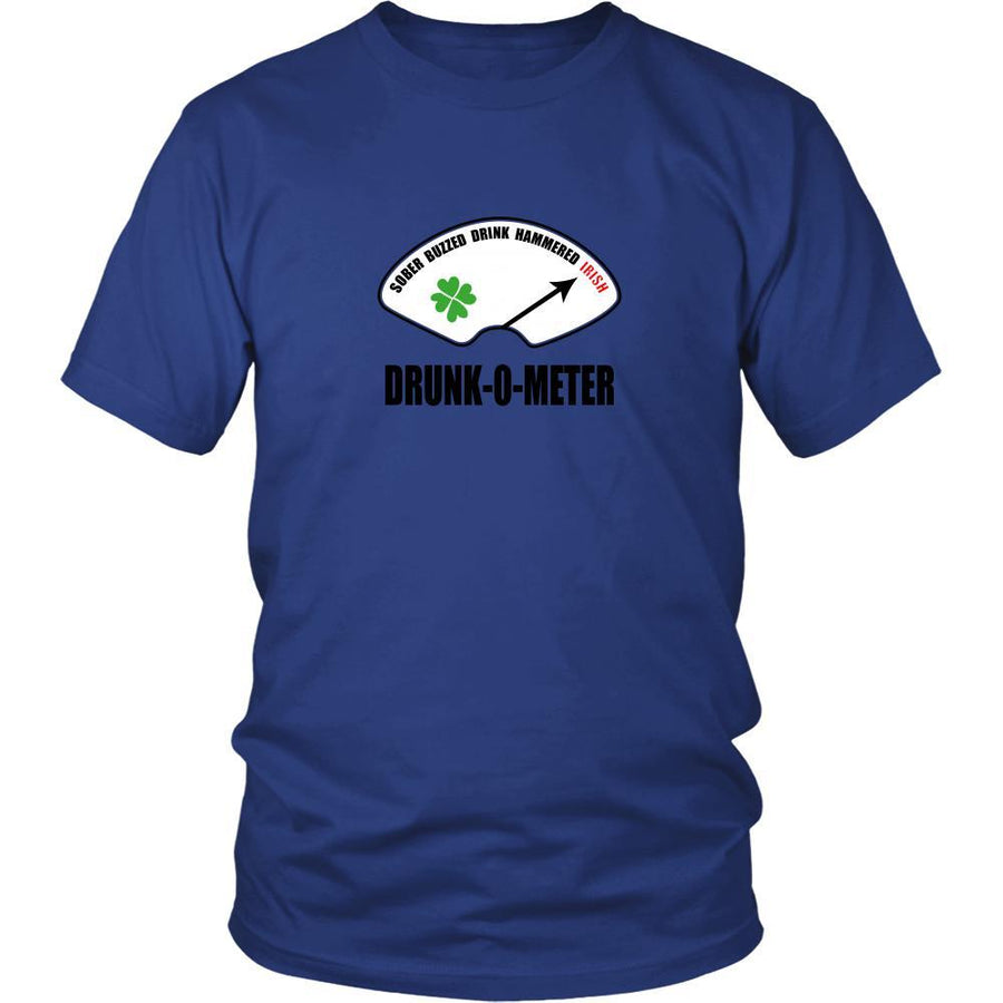 Happy Saint Patrick's Day - " Irish Drunk-o-meter " - custom made funny t-shirts.-T-shirt-Teelime | shirts-hoodies-mugs