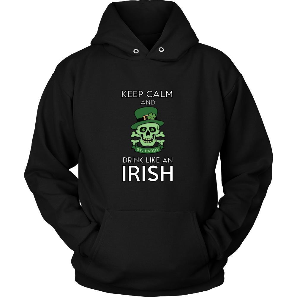 Happy Saint Patrick's Day - " Keep calm, Drink Like an Irish " - custom made funny apparel.-T-shirt-Teelime | shirts-hoodies-mugs