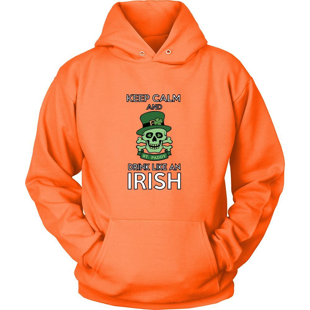 Happy Saint Patrick's Day - " Keep calm, Drink Like an Irish " - custom made funny apparel.-T-shirt-Teelime | shirts-hoodies-mugs