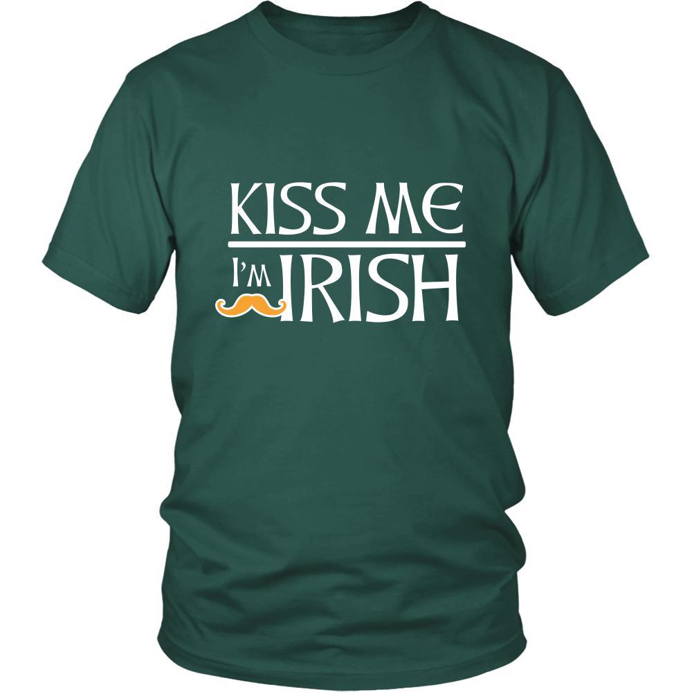 Happy Saint Patrick's Day - " Kiss me I am Irish " - custom made Irish mustage funny t-shirts.-T-shirt-Teelime | shirts-hoodies-mugs