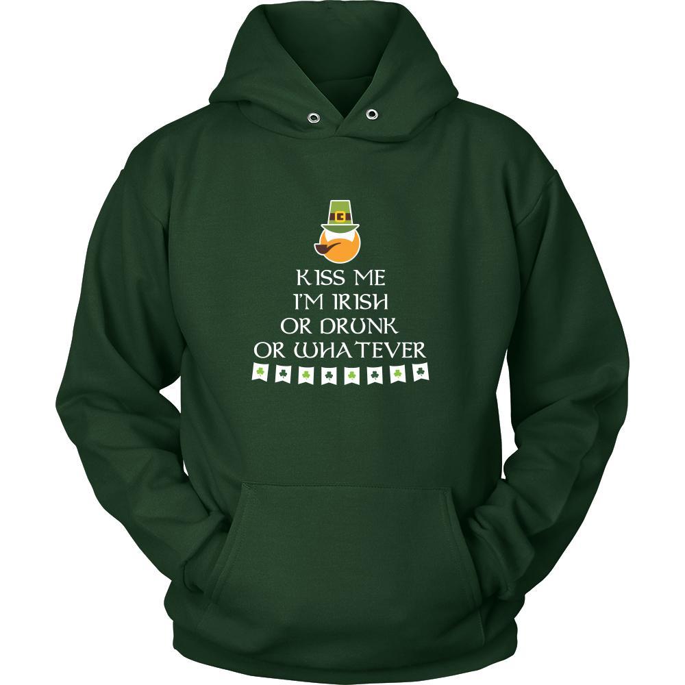 Happy Saint Patrick's Day - " Kiss me I am Irish OR Drunk " - custom made funny t-shirts.-T-shirt-Teelime | shirts-hoodies-mugs