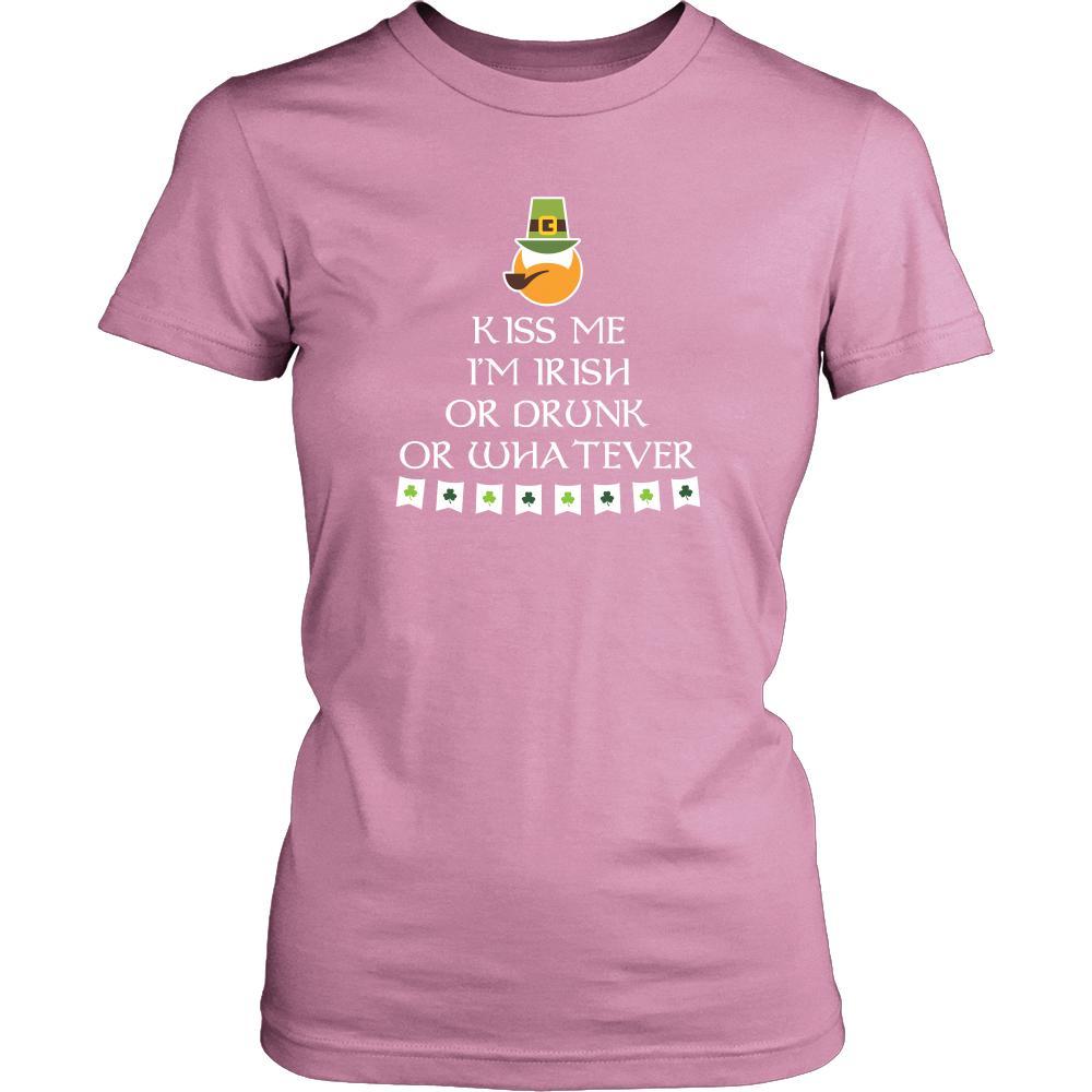Happy Saint Patrick's Day - " Kiss me I am Irish OR Drunk " - custom made funny t-shirts.-T-shirt-Teelime | shirts-hoodies-mugs