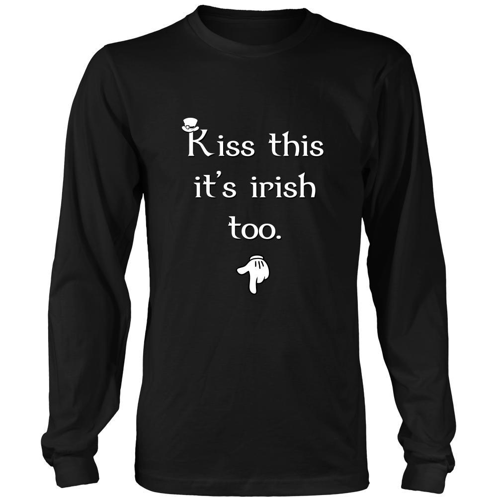 Happy Saint Patrick's Day - " Kiss This, it's Irish too " - custom made funny t-shirts.-T-shirt-Teelime | shirts-hoodies-mugs