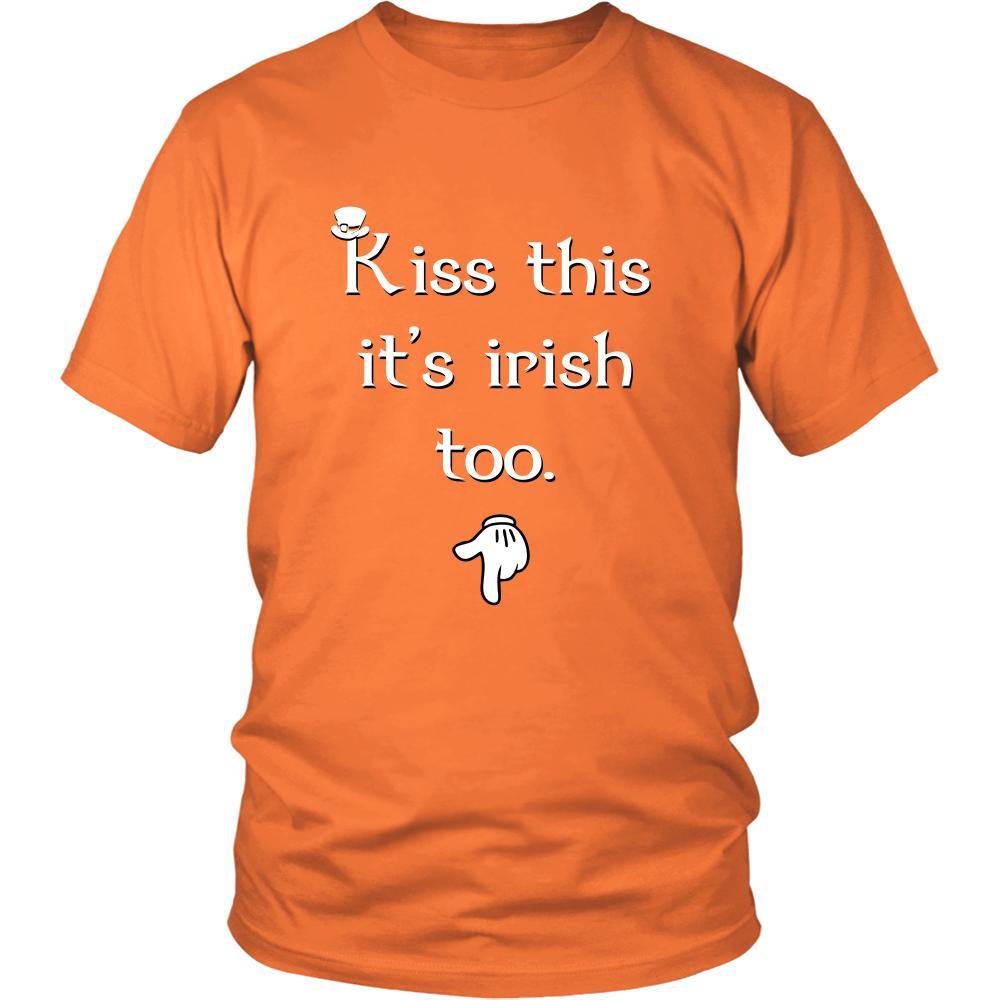 Happy Saint Patrick's Day - " Kiss This, it's Irish too " - custom made funny t-shirts.-T-shirt-Teelime | shirts-hoodies-mugs