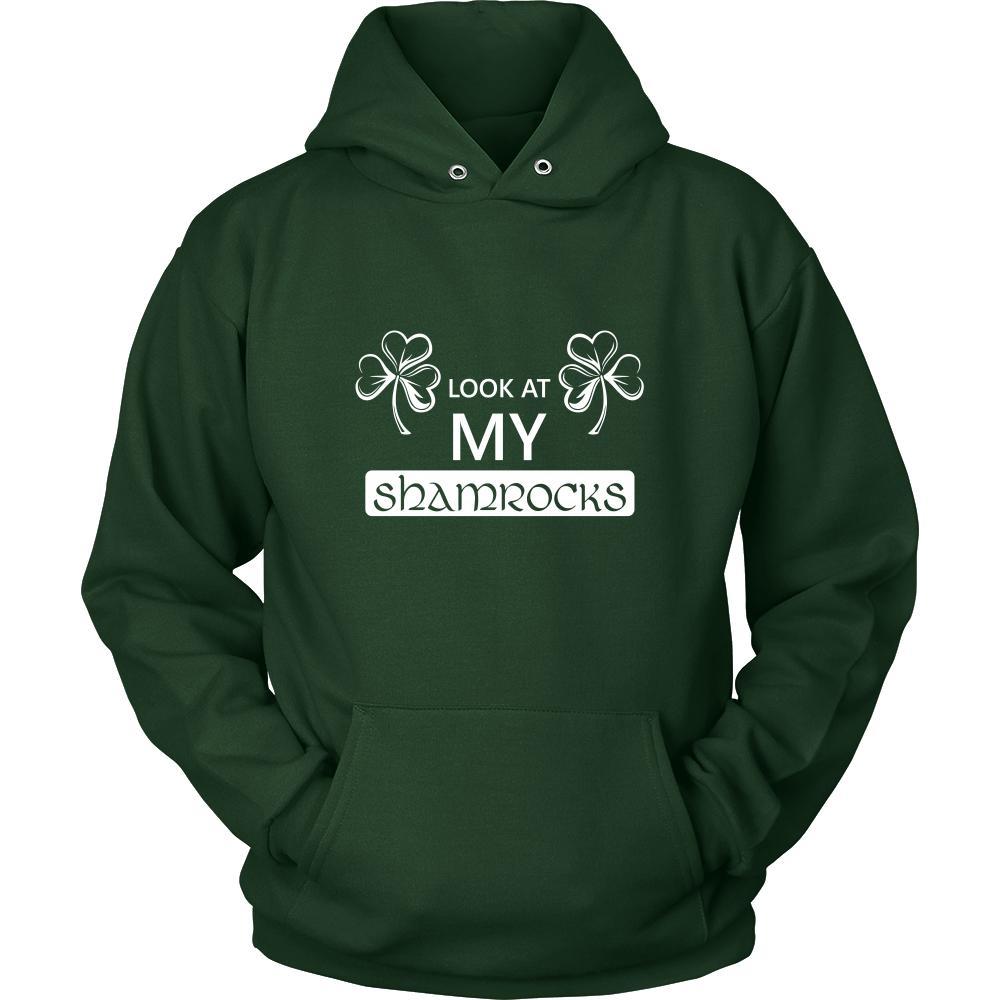 Happy Saint Patrick's Day - " Look at My Shamroks " - custom made funny t-shirts.-T-shirt-Teelime | shirts-hoodies-mugs