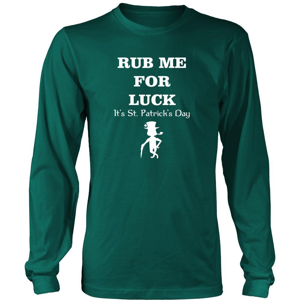 Happy Saint Patrick's Day - "Rub me For Luck" - custom made funny t-shirts.-T-shirt-Teelime | shirts-hoodies-mugs