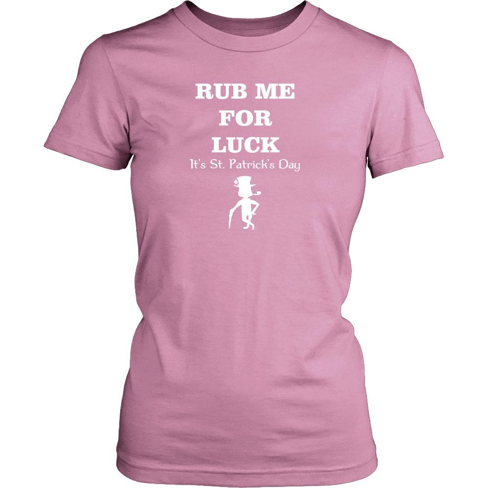 Happy Saint Patrick's Day - "Rub me For Luck" - custom made funny t-shirts.-T-shirt-Teelime | shirts-hoodies-mugs