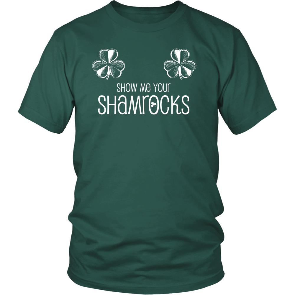 Happy Saint Patrick's Day- "Show Me Your Shamrocks" - custom made funny t-shirt.-T-shirt-Teelime | shirts-hoodies-mugs