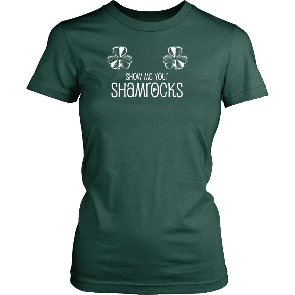 Happy Saint Patrick's Day- "Show Me Your Shamrocks" - custom made funny t-shirt.-T-shirt-Teelime | shirts-hoodies-mugs