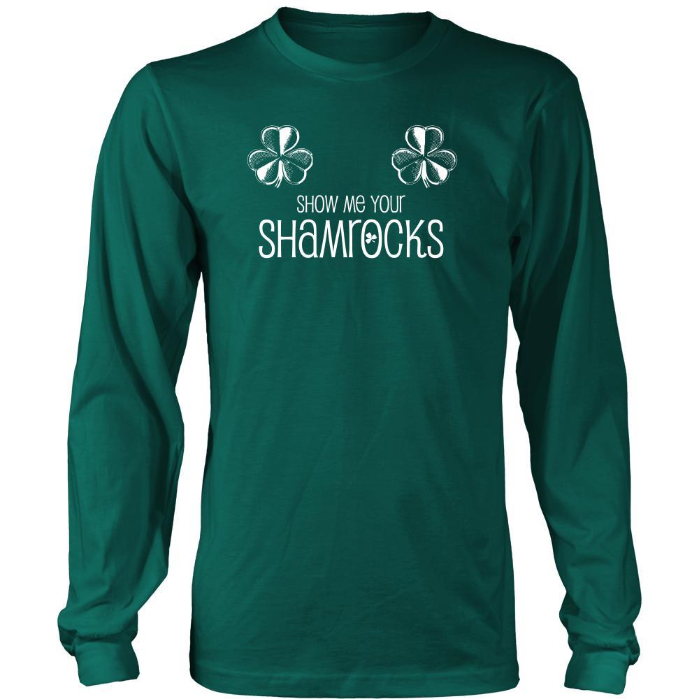 Happy Saint Patrick's Day- "Show Me Your Shamrocks" - custom made funny t-shirts.-T-shirt-Teelime | shirts-hoodies-mugs