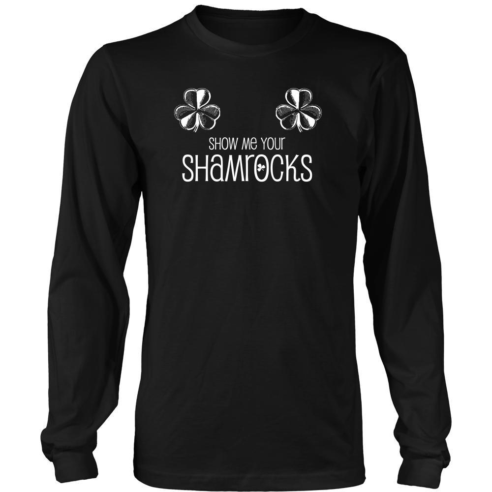 Happy Saint Patrick's Day- "Show Me Your Shamrocks" - custom made funny t-shirts.-T-shirt-Teelime | shirts-hoodies-mugs