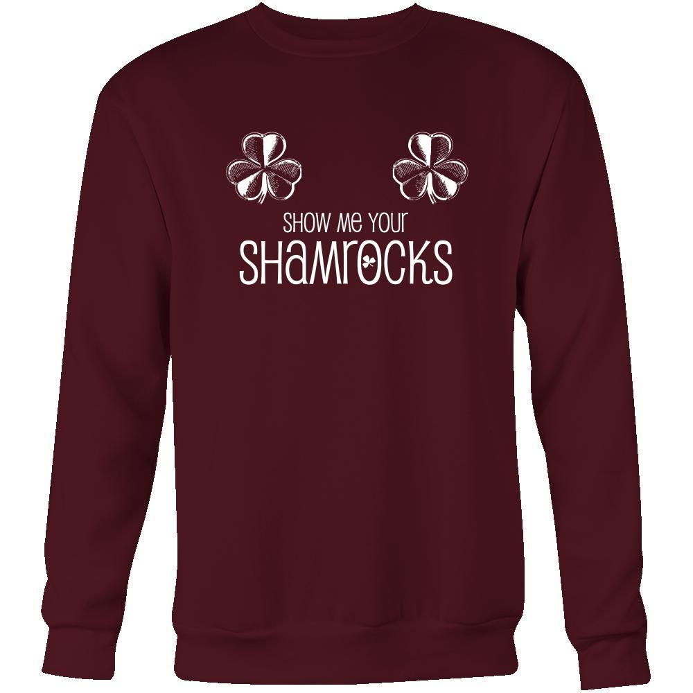 Happy Saint Patrick's Day- "Show Me Your Shamrocks" - custom made funny t-shirts.-T-shirt-Teelime | shirts-hoodies-mugs