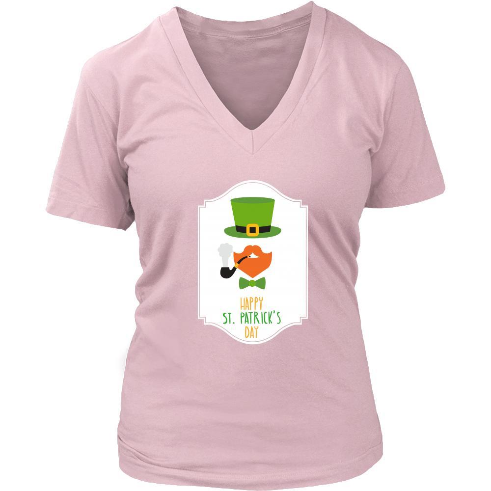 Happy Saint Patrick's Day - " Smoking Bearded Irish" - custom made funny t-shirts.-T-shirt-Teelime | shirts-hoodies-mugs