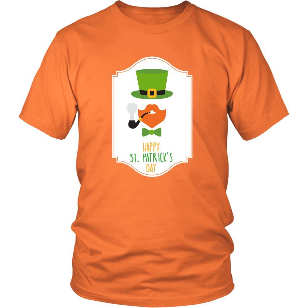 Happy Saint Patrick's Day - " Smoking Bearded Irish" - custom made funny t-shirts.-T-shirt-Teelime | shirts-hoodies-mugs