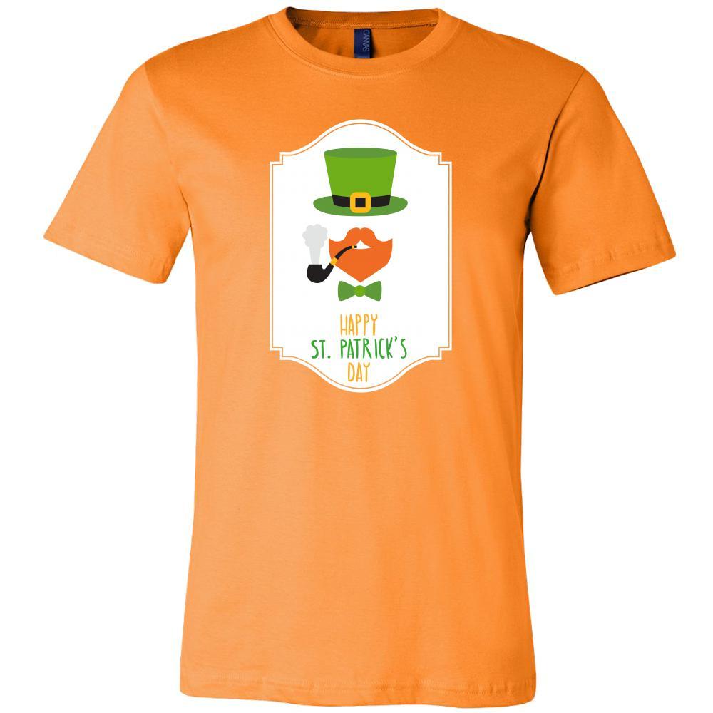 Happy Saint Patrick's Day - " Smoking Bearded Irish" - custom made funny t-shirts.-T-shirt-Teelime | shirts-hoodies-mugs