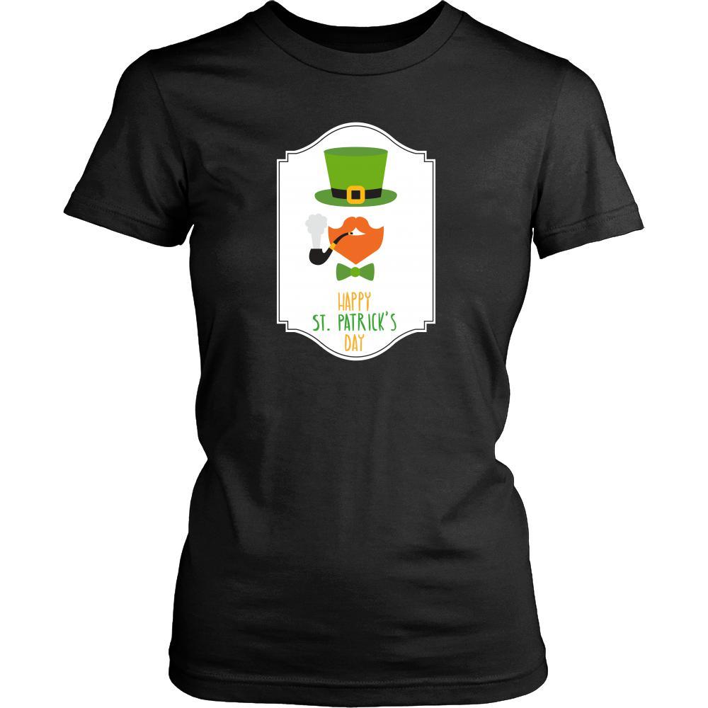 Happy Saint Patrick's Day - " Smoking Bearded Irish" - custom made funny t-shirts.-T-shirt-Teelime | shirts-hoodies-mugs
