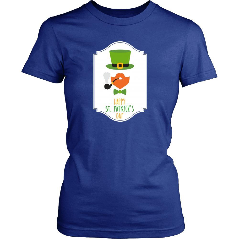 Happy Saint Patrick's Day - " Smoking Bearded Irish" - custom made funny t-shirts.-T-shirt-Teelime | shirts-hoodies-mugs