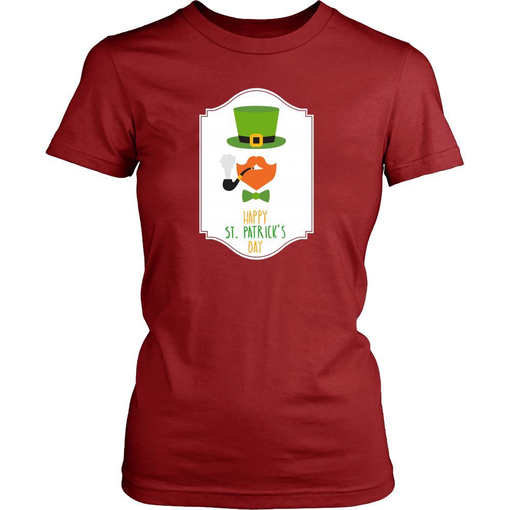 Happy Saint Patrick's Day - " Smoking Bearded Irish" - custom made funny t-shirts.-T-shirt-Teelime | shirts-hoodies-mugs
