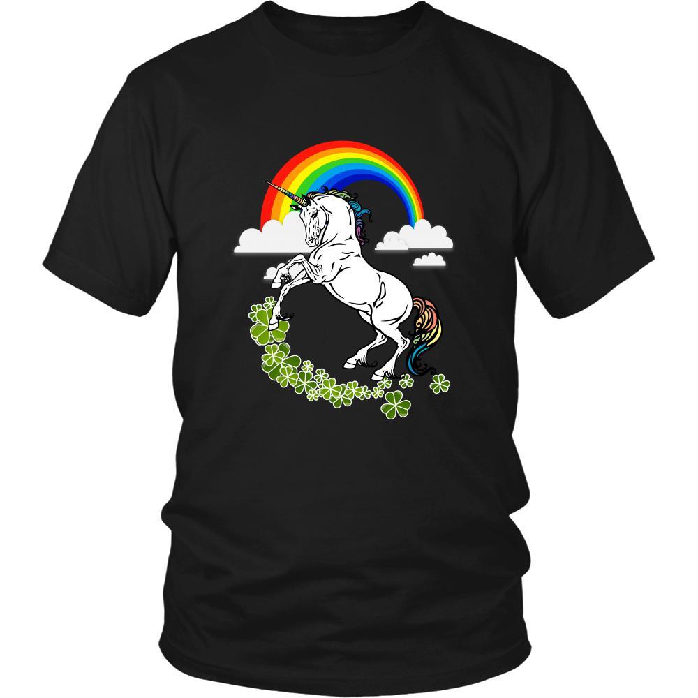 Happy Saint Patrick's Day - " Unicorn " - custom made unique t-shirts.-T-shirt-Teelime | shirts-hoodies-mugs