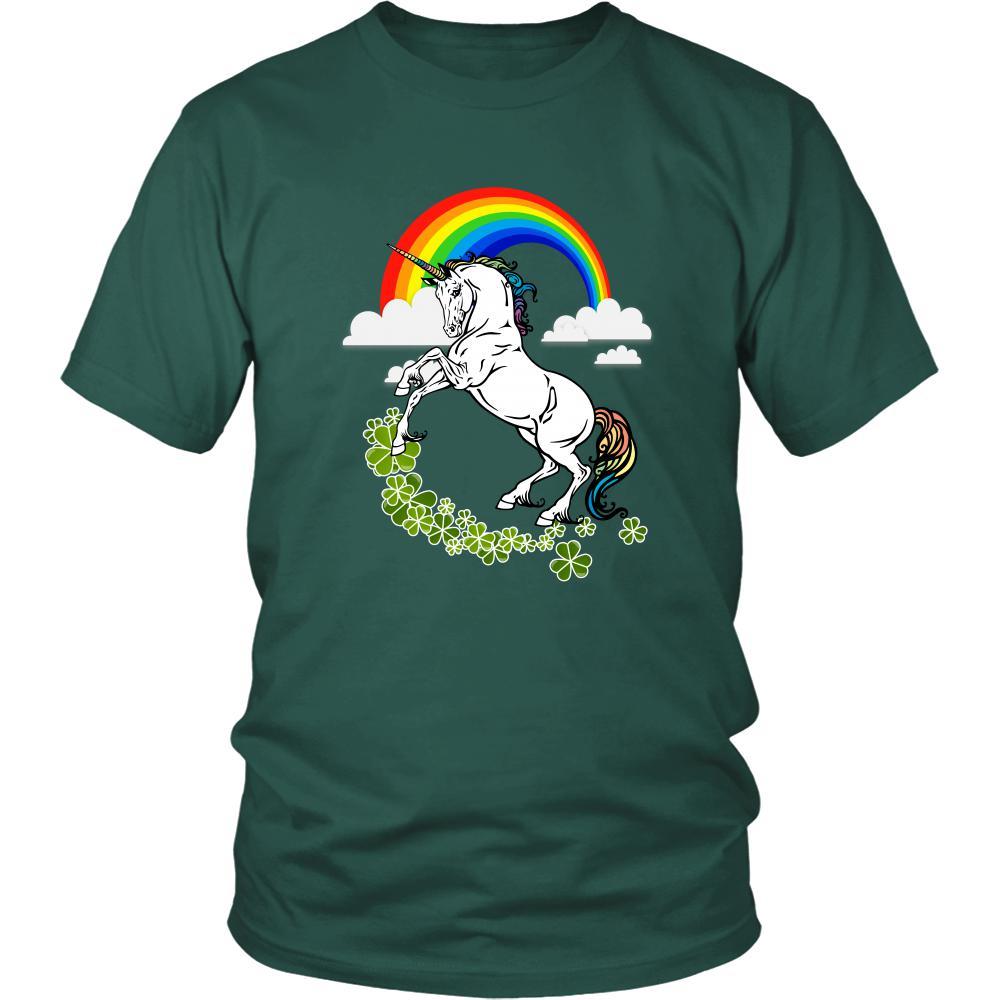 Happy Saint Patrick's Day - " Unicorn " - custom made unique t-shirts.-T-shirt-Teelime | shirts-hoodies-mugs
